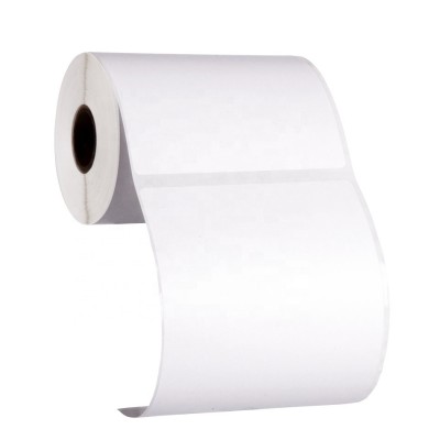 Factory Wholesale Blank 4x6 inch Self Adhesive Sticker Paper Roll Direct Thermal Shipping Label